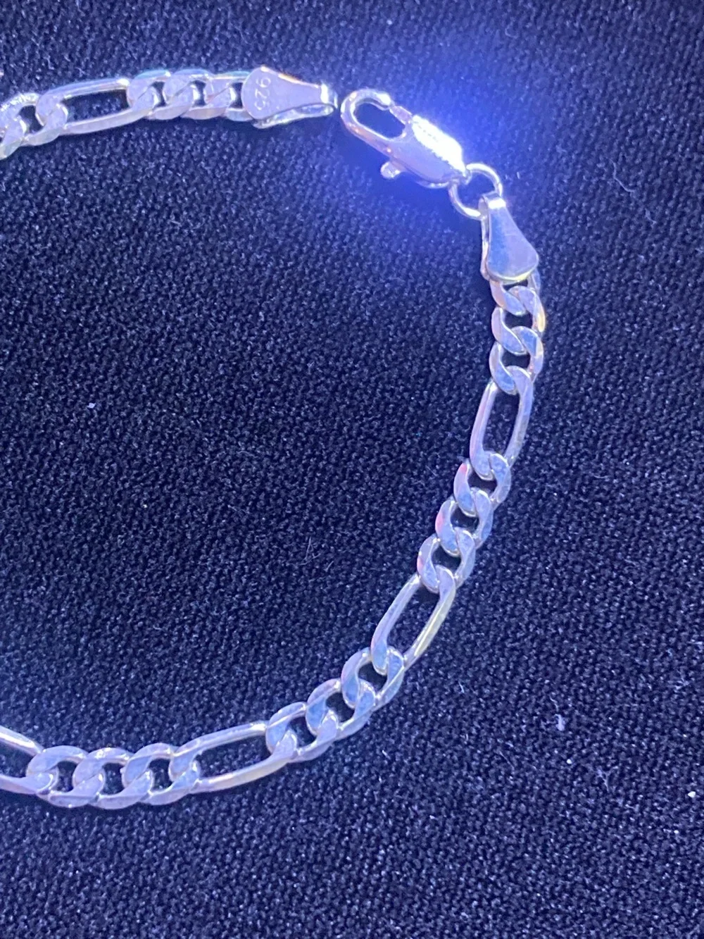 7” men’s sterling silver 925 bracelet